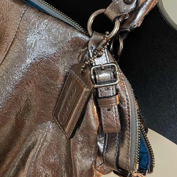 Coach Metalic Madison Satchel/ Lg Crossbody - Picture 3 of 13